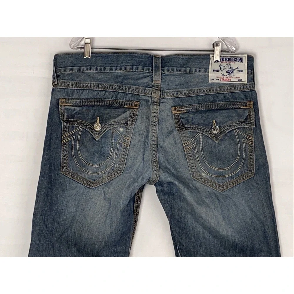 True Religion Bild Whiskey Double Stitched‎ Men's Size 38x34